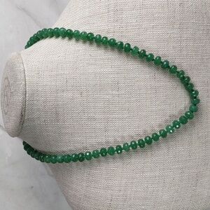 Artisan Crafted Faceted Jade Gemstone Necklace